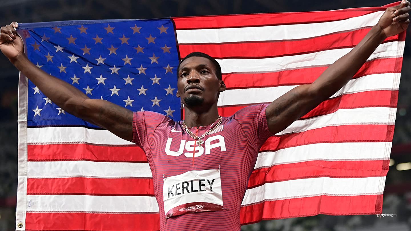 Team USA Fred Kerley Keeps Team USA Podium Streak Alive In 100 With